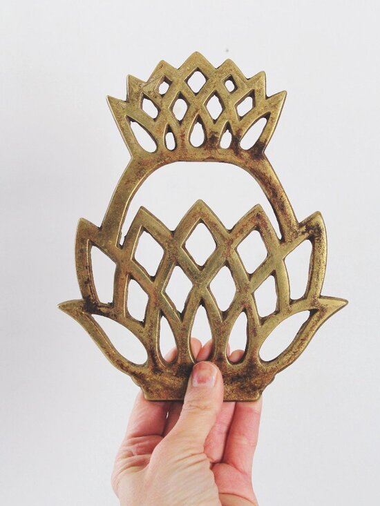 Other - Vintage Brass Pineapple Trivet or Wall Hanging
